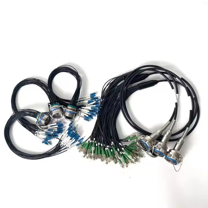 D38999A8/26KH24N ARINC801 Series 24CORES IP67 waterproof connectors fiber optic cable Assembly