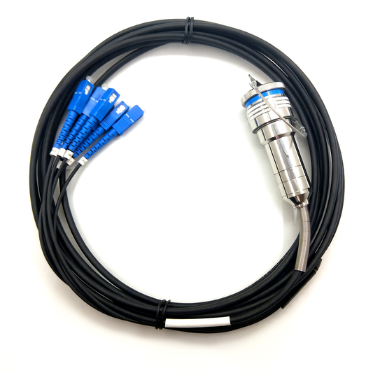 ARINC 801 D38999 Series Fiber Optic 15 6Cores Receptacle Connectors Cable Assembly