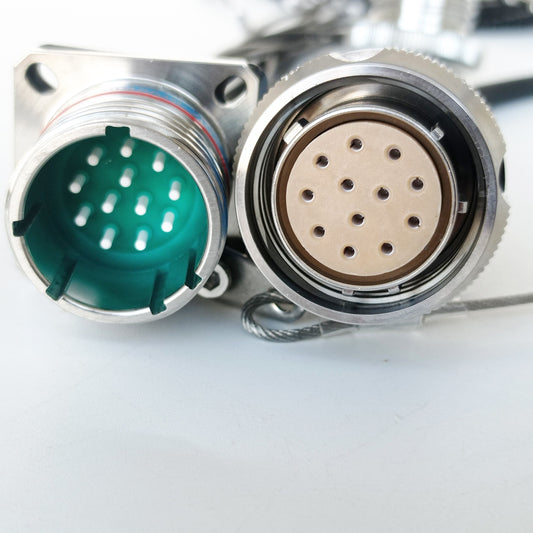 D38999/26KD12B1N GJB599 /20KD12A1N Series IP67 Waterproof Connectors Fiber Optic Cable Assembly