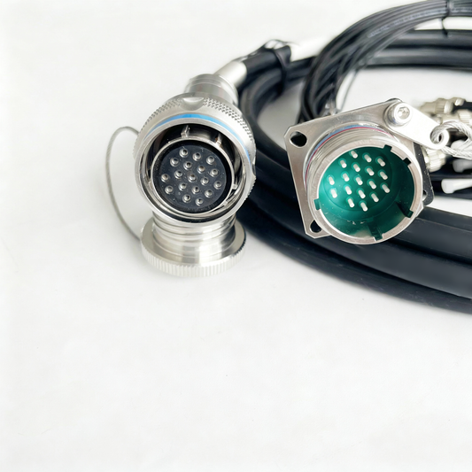 D38999 18Cores Single Mode Fiber Cable Plug and Socket J599/26KD18B1N -J599/26KD18B1N Fiber Optic Cable Assembly