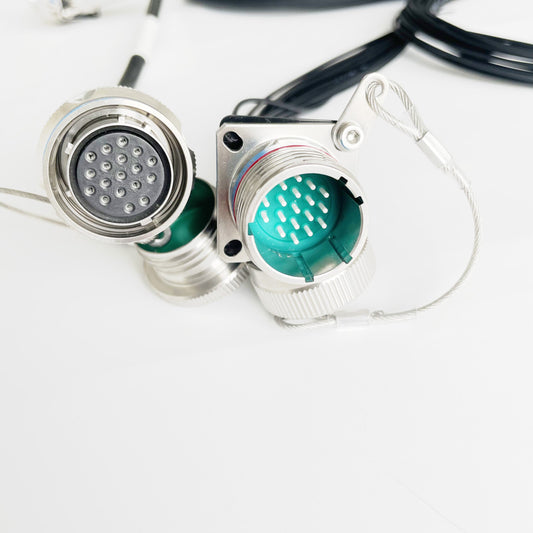MIL-DTL-38999/26KD18B1N GJB599 /20KD18A1N Series Standard Circular Connectors Plug Fiber Optic Cable Assembly