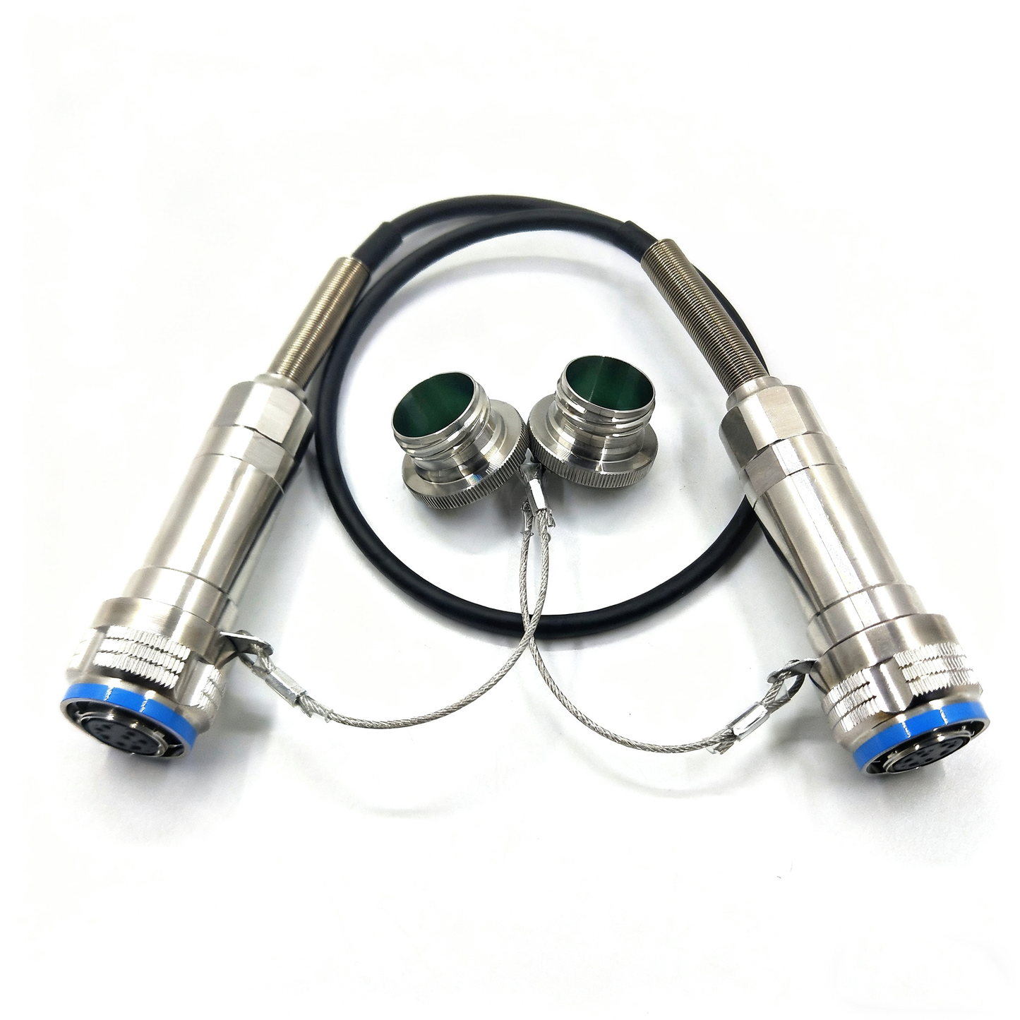 D38999 Series Standard Circular Connectors 8Cores Plug Fiber Optic Cable Assembly