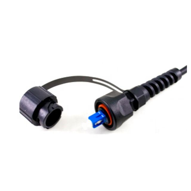 Outdoor waterproof fiber optic patch cord with waterproof IP67 ODVA LC connector