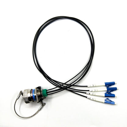 Outdoor D38999 Arnica 801 4 Cores Socket with 4 LC Fiber Optic Connector