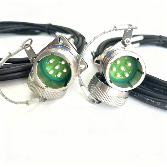 D38999 6Cores Single Mode Fiber Cable Plug and Socket J599/20KE06A1N -6FC Fiber Optic Cable Assembly