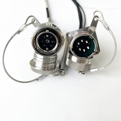 D38999A8/26KD06N ARINC801 Series 6pins IP67 Waterproof Connectors Fiber Optic Cable Assembly
