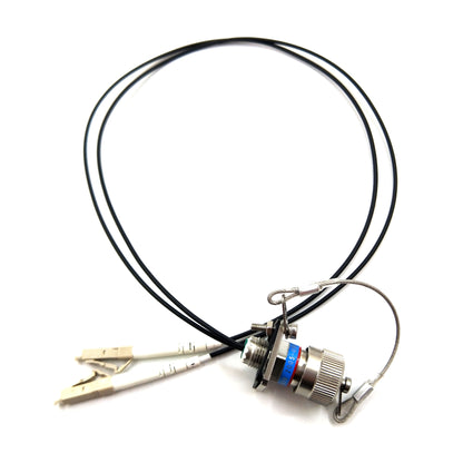 MIL-DTL-38999 Series Standard Circular Connectors 2Cores Socket Fiber Optic Cable Assembly