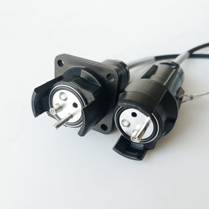 Field Fiber Cable Connector YZB02P YZB02S Outdoor Waterproof YZB 2 Cores Plug and Socket TBE001 Series Connector