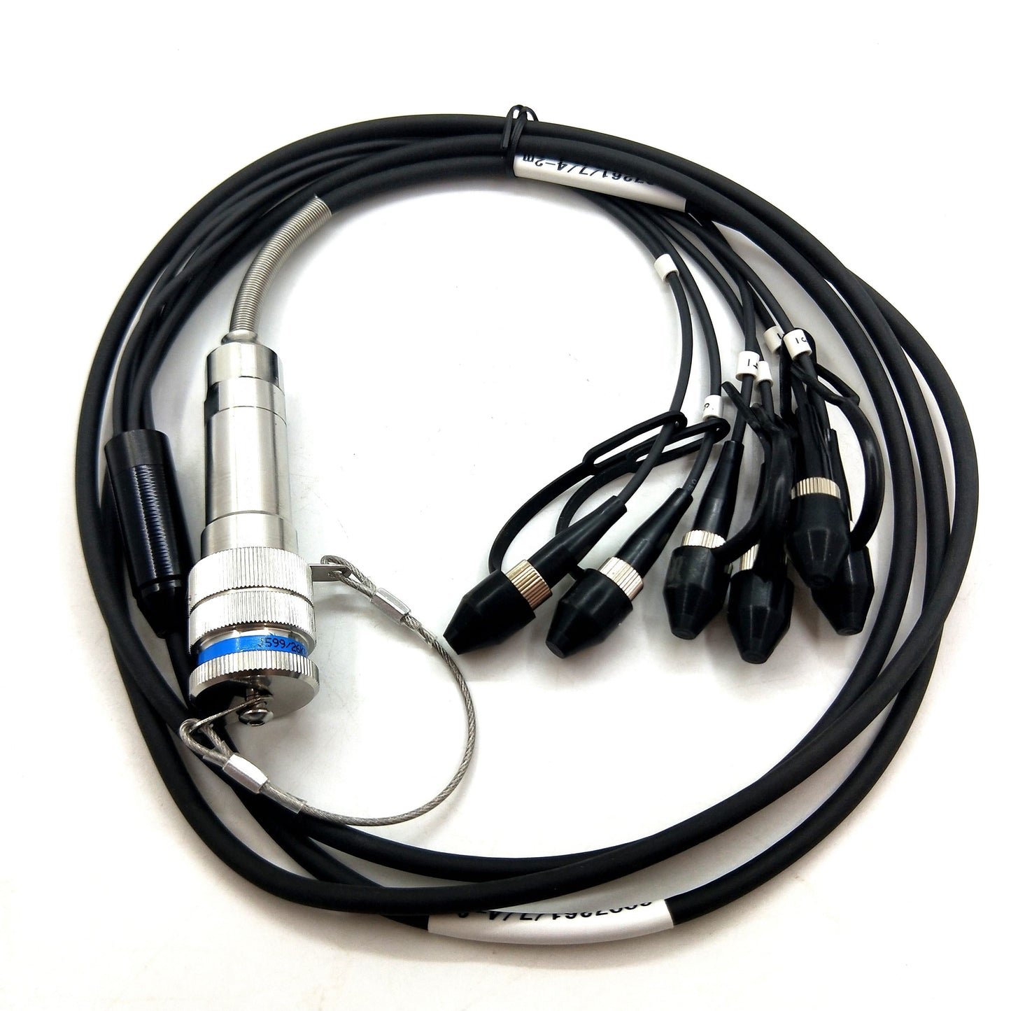 D38999 Series Fiber Optic Connectors 11# 6Cores reverse plug cable Assembly