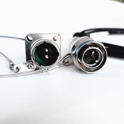 D38999A8 ARINC801 Series IP67 2 pins waterproof connectors fiber optic cable Assembly