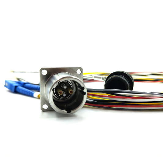 Self-latching Connector SMPTE Hybrid Fiber Cable Socket Assembly EDW FXW with LC/FC/SC/ST Connector