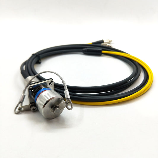 D38999 Series standard circular connectors 2Cores socket fiber optic cable Assembly
