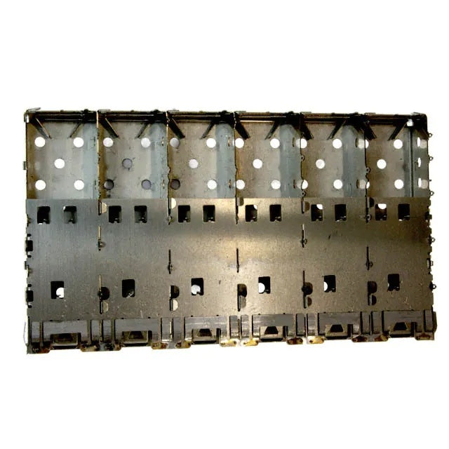 2007251-1 TE SFP+ Cage Ganged (1 x 6) Connector Press-Fit