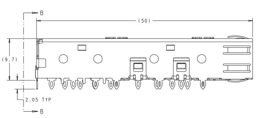 2110957-2 SFP 1X6 CAGE Assembly 8 Gbs Through Hole Press-Fit