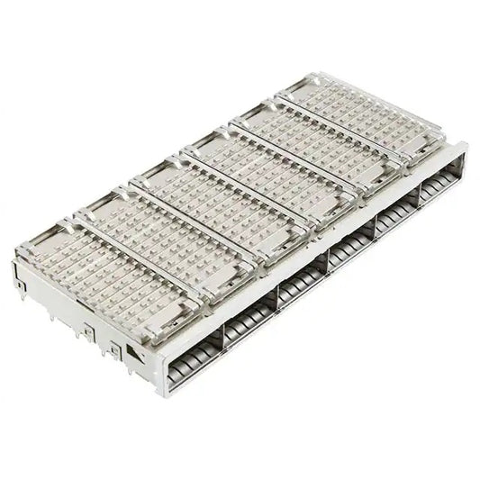 2143330-1 QSFP+ Cage 1x6 Port With Heat Sink 14 Gbs Through Hole