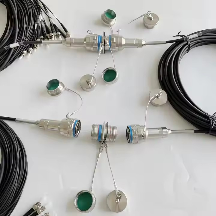 D38999A8/26KF12N ARINC801 Series 12CORES IP67 Waterproof Connectors Fiber Optic Cable Assembly