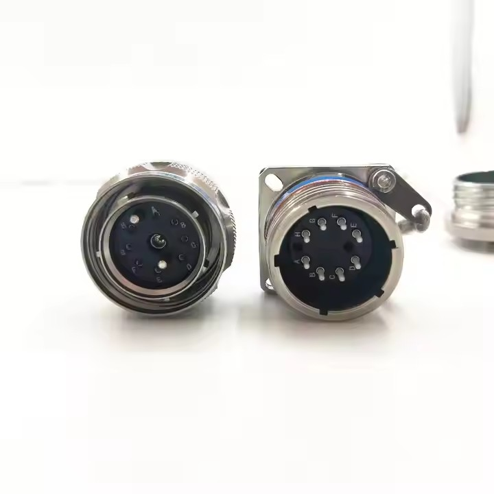 D38999A8/26KE08N ARINC801 Series 8pins IP67 Waterproof Connectors Fiber Optic Cable Assembly