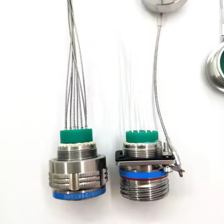 D38999A8/26KE08N ARINC801 Series 8pins IP67 Waterproof Connectors Fiber Optic Cable Assembly