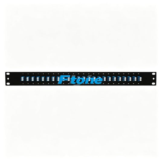 24 Ports Blank Keystone Angled 1U 19' Patch Panel
