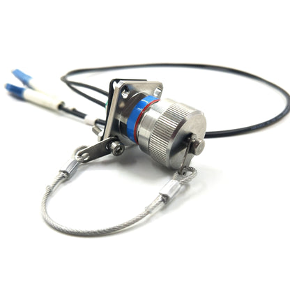 D38999 Series standard circular connectors 2Cores socket fiber optical Cable Assemblies