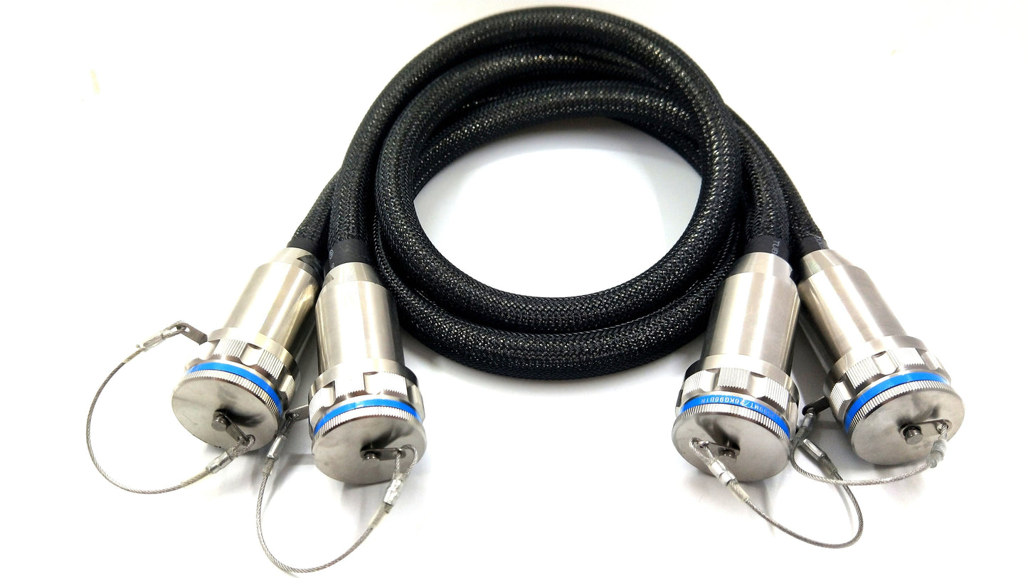 Outdoor Waterproof D38999 GYM31/KT4AN 96 Cores Plug Optical Fiber Connector