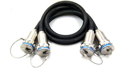 Outdoor Waterproof D38999 GYM31/KT4AN 96 Cores Plug Optical Fiber Connector