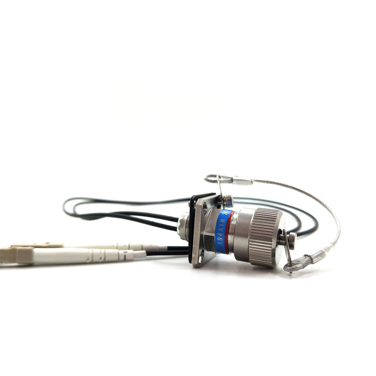 MIL-DTL-38999 Series Standard Circular Connectors 2Cores Socket Fiber Optic Cable Assembly