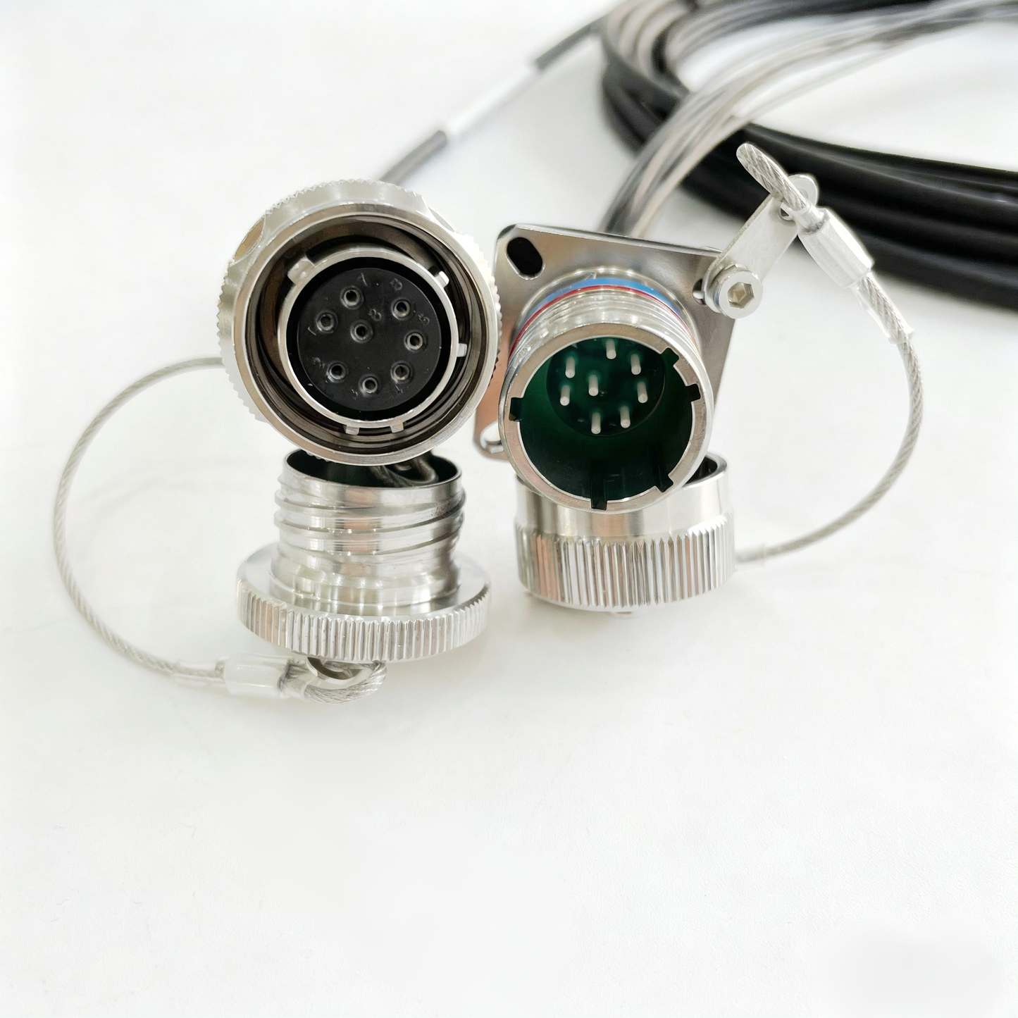 D38999 8Cores Plug and Socket J599/26KC08B1N 8LC Fiber Optic Cable Assembly