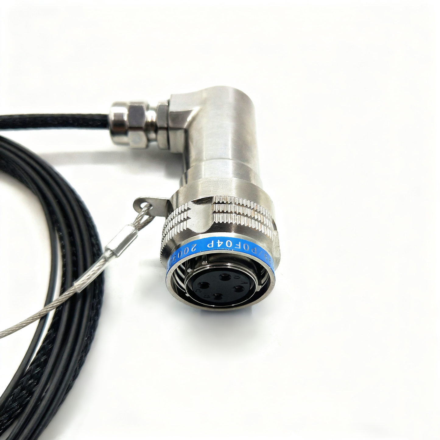 D38999 4Cores Plastic of fiber connectors Plug and Socket J599POF/04P -4*HFBR4501 fiber optic cable Assembly