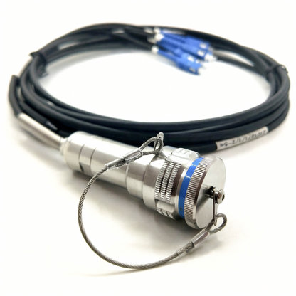 ARINC 801 D38999 Series Fiber Optic 15 6Cores Receptacle Connectors Cable Assembly