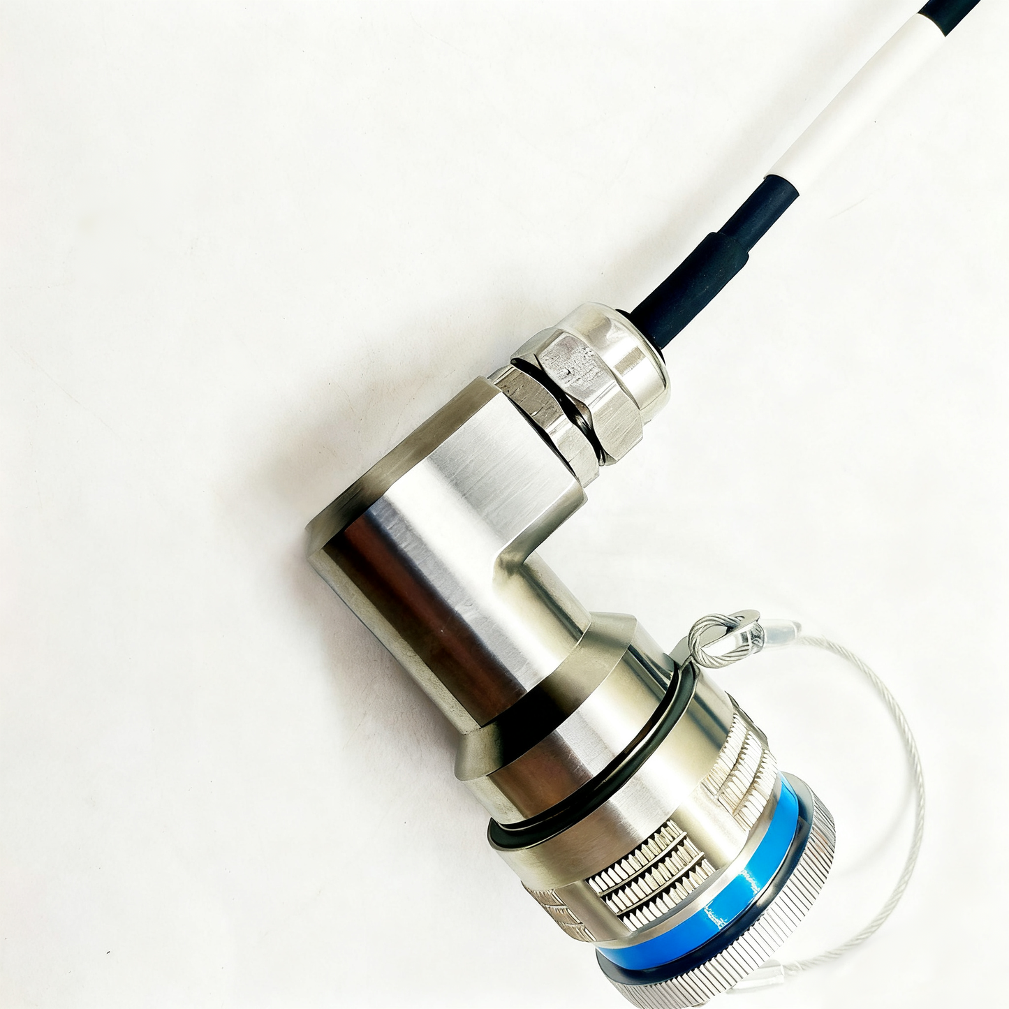 D38999 8Cores Single Mode Fiber Cable Bent Ends Plug and Socket J599/26KE08B1N -8FC Fiber Optic Cable Assembly