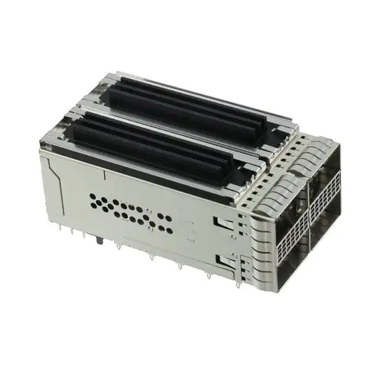 TE 2299870-2 ZQSFP+ Receptacle with Cage Ganged (2x2) with Heat Sink Connector 25 Gb/s