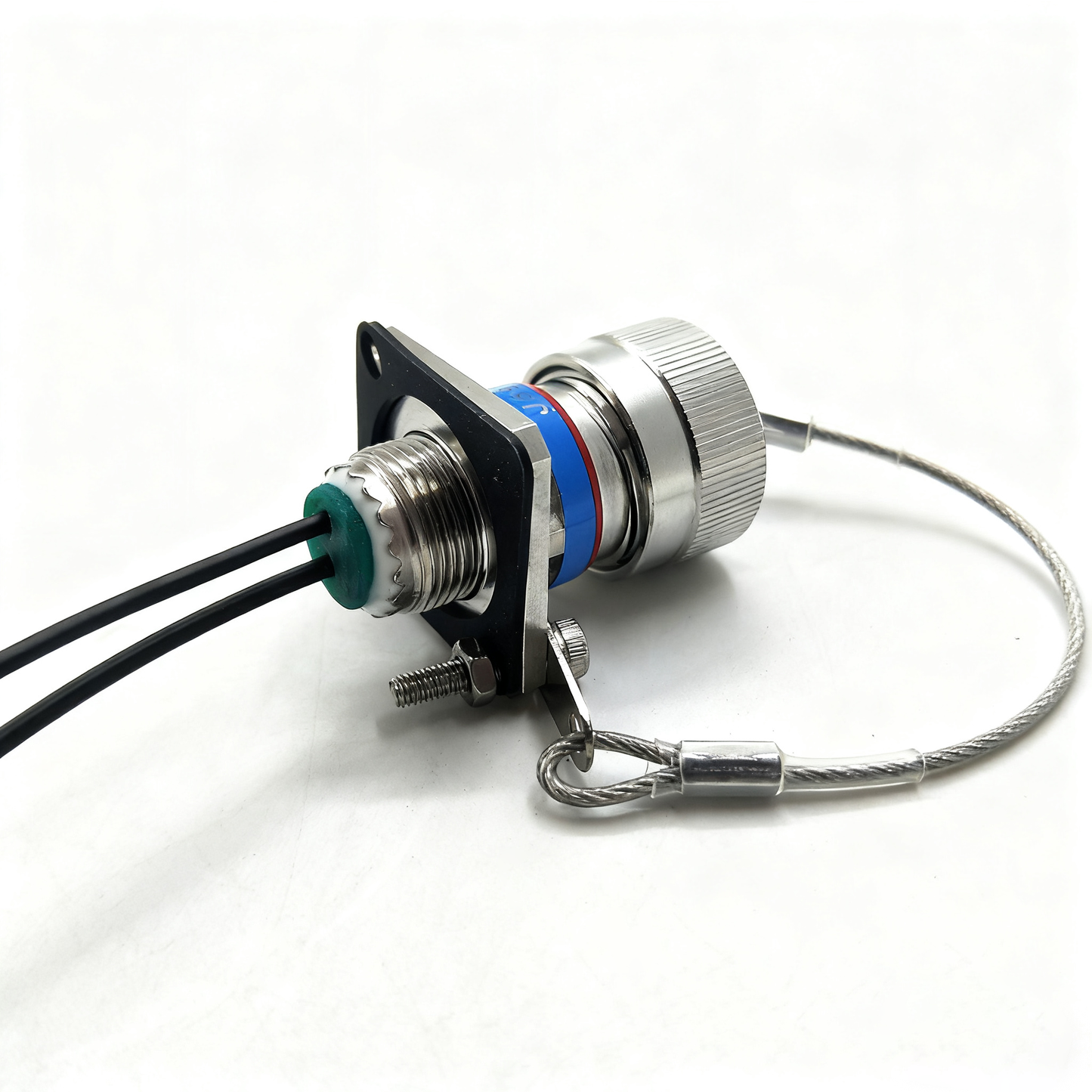 ARINC 801 D38999 Series Fiber Optic 11# 2Cores Receptacle Connectors Cable Assembly