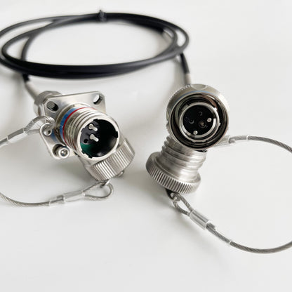 D38999A8 ARINC801 Series IP67 2 pins waterproof connectors fiber optic cable Assembly
