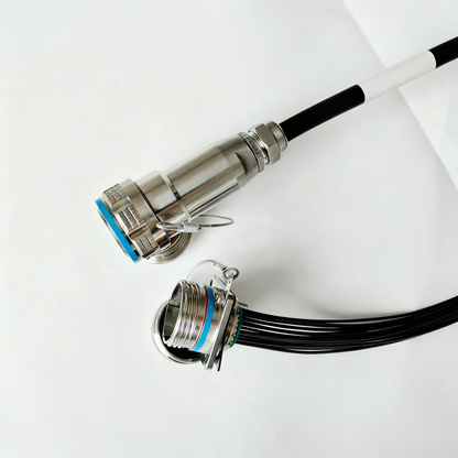 D38999 16Cores POF Fiber Connectors Plug and Socket with Pigtail J599POF/26KD16B1N-J599POF/26KD16B1N Fiber Optic Assembly