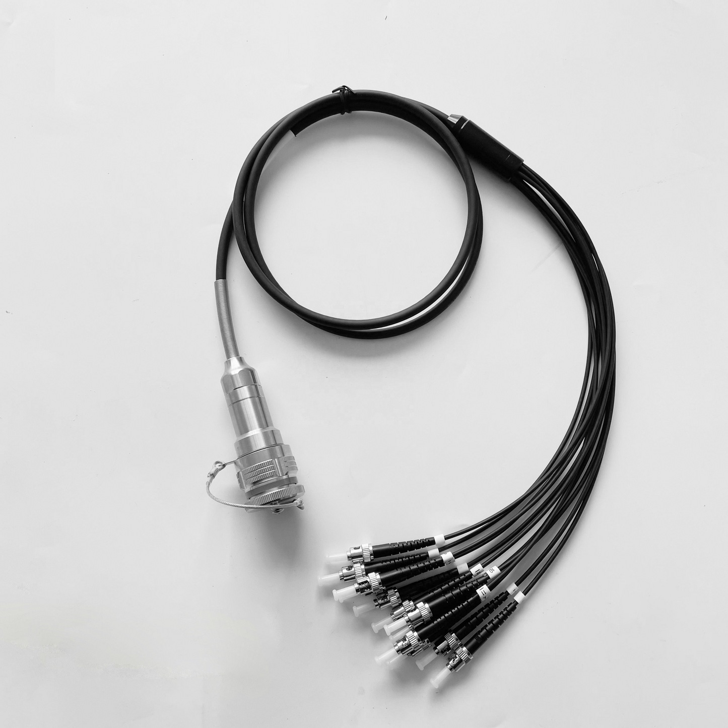 D38999/26KD12B1N GJB599 /20KD12A1N Series IP67 Waterproof Connectors Fiber Optic Cable Assembly