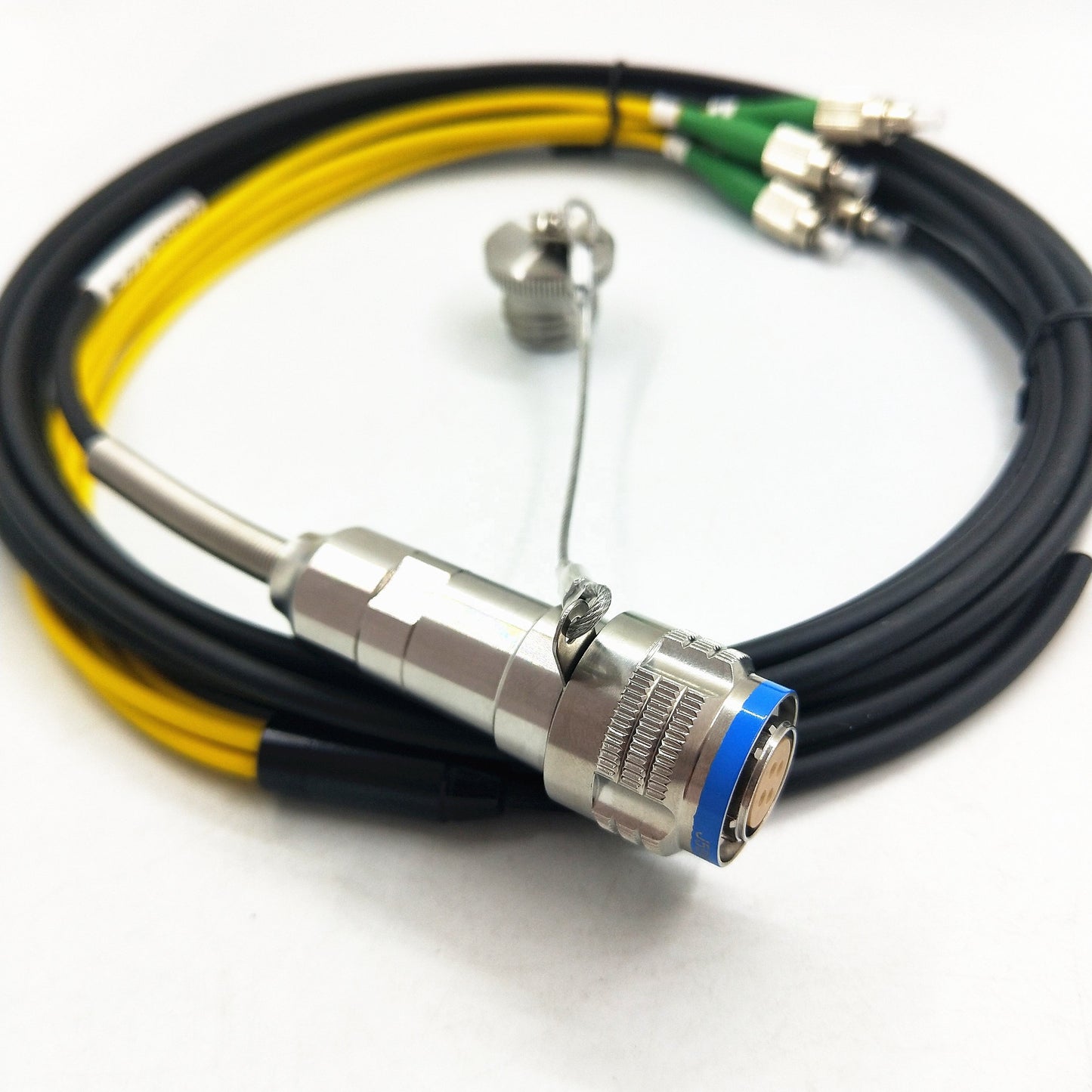 D38999 Series Standard Circular Connectors 4Cores Plug Fiber Optic Cable Assembly