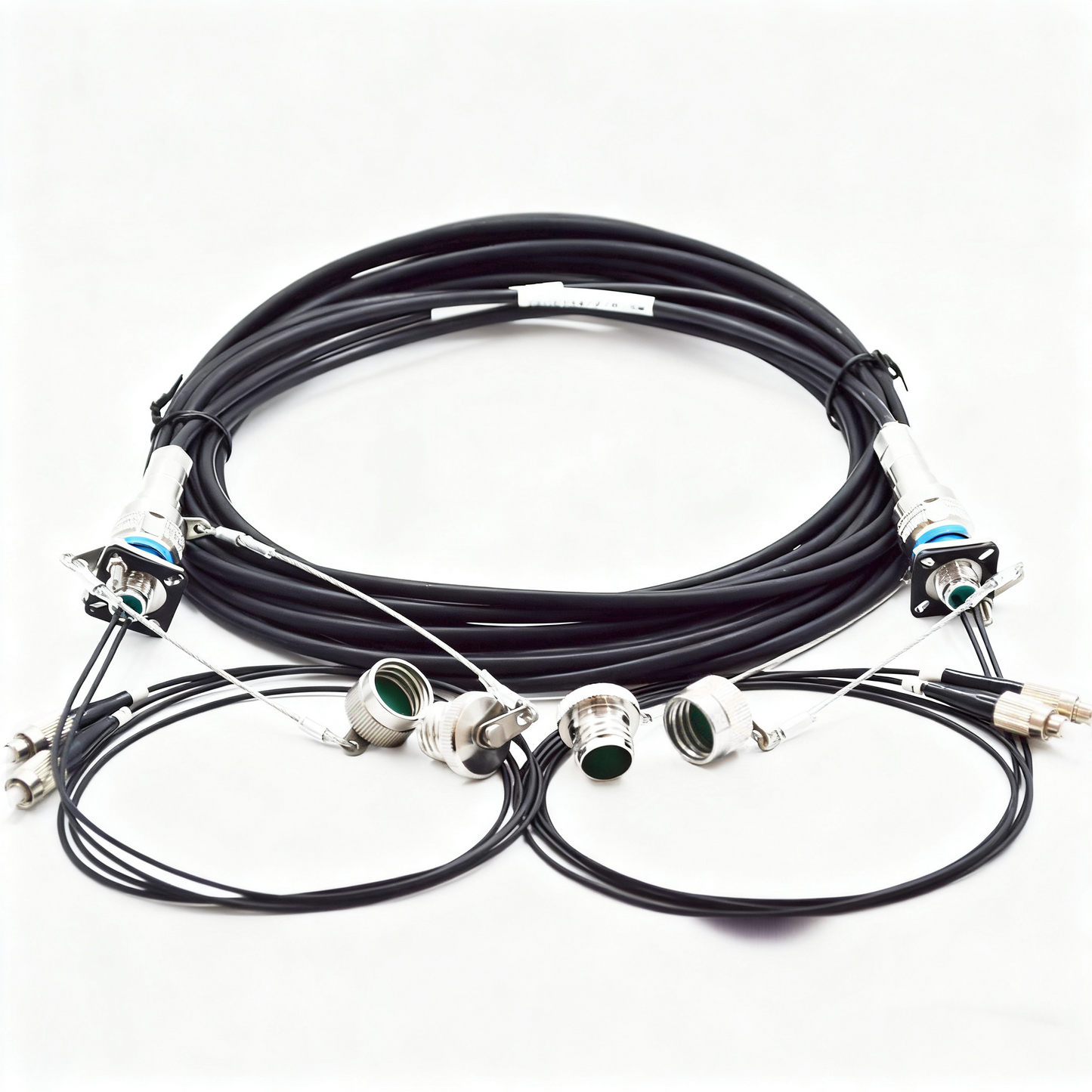 D38999 2Cores Plug and Socket J599/26KA94B1N 2FC fiber optic cable Assembly