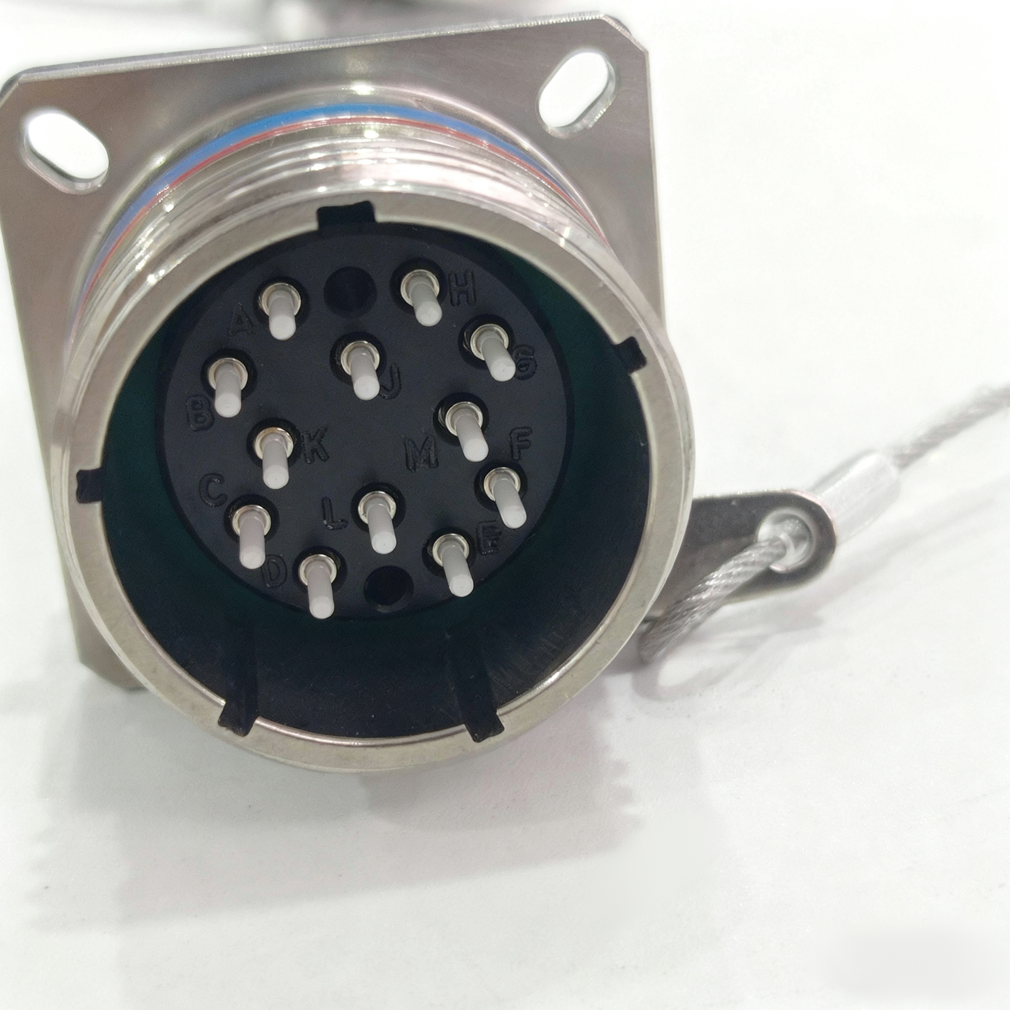 D38999 Series Standard Circular Connectors ARINC801 12Cores Plug and Socket J599A8/26KF12N Fiber Optic Cable Assembly