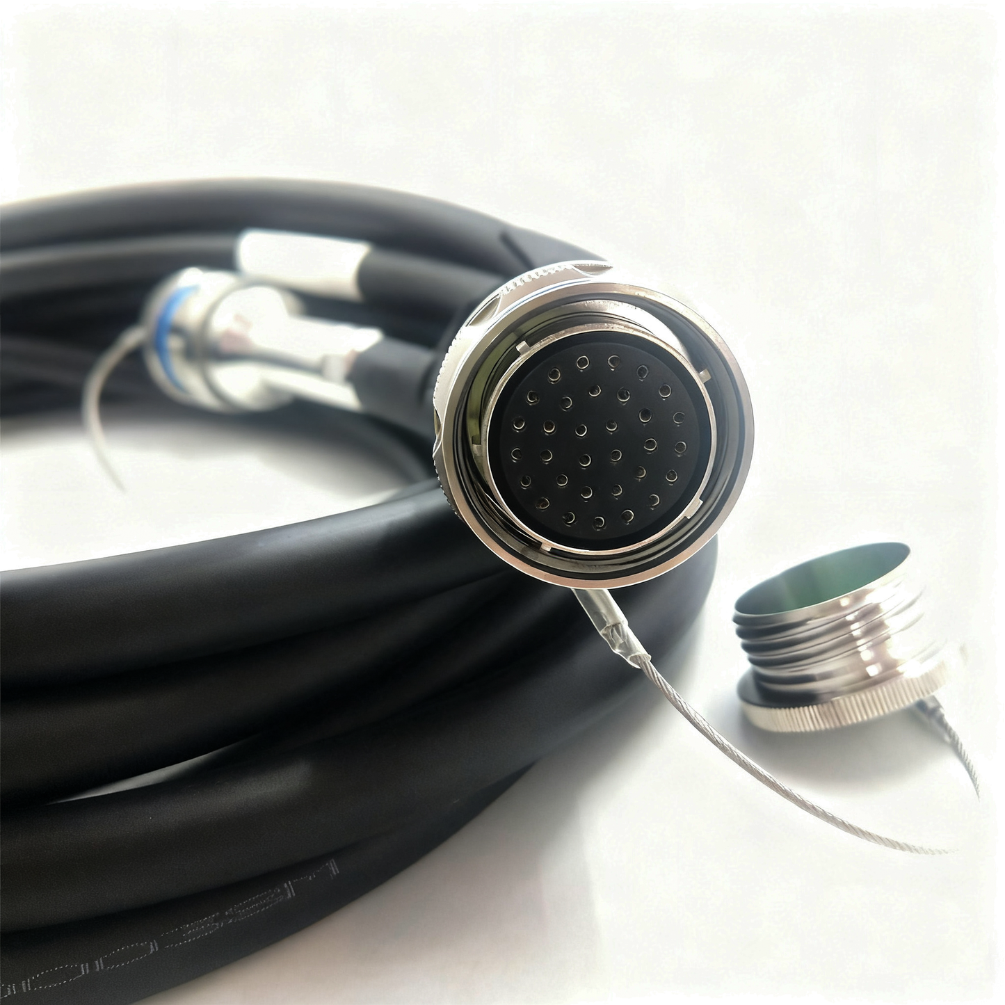 D38999 32Cores Single Mode Fiber Cable Plug and Socket J599/20KF32A1N -32LC Fiber Optic Cable Assembly