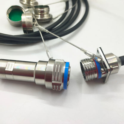 MIL-DTL-38999/26KD08B1N GJB599 /20KD08A1N Series Standard Circular Connectors Plug Fiber Optic Cable Assembly
