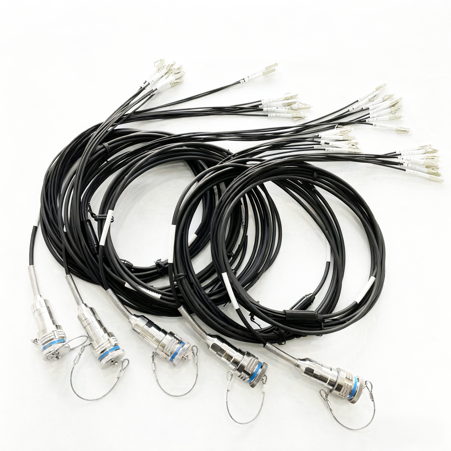D38999 8Cores Plug and Socket J599/26KC08B1N 8LC Fiber Optic Cable Assembly