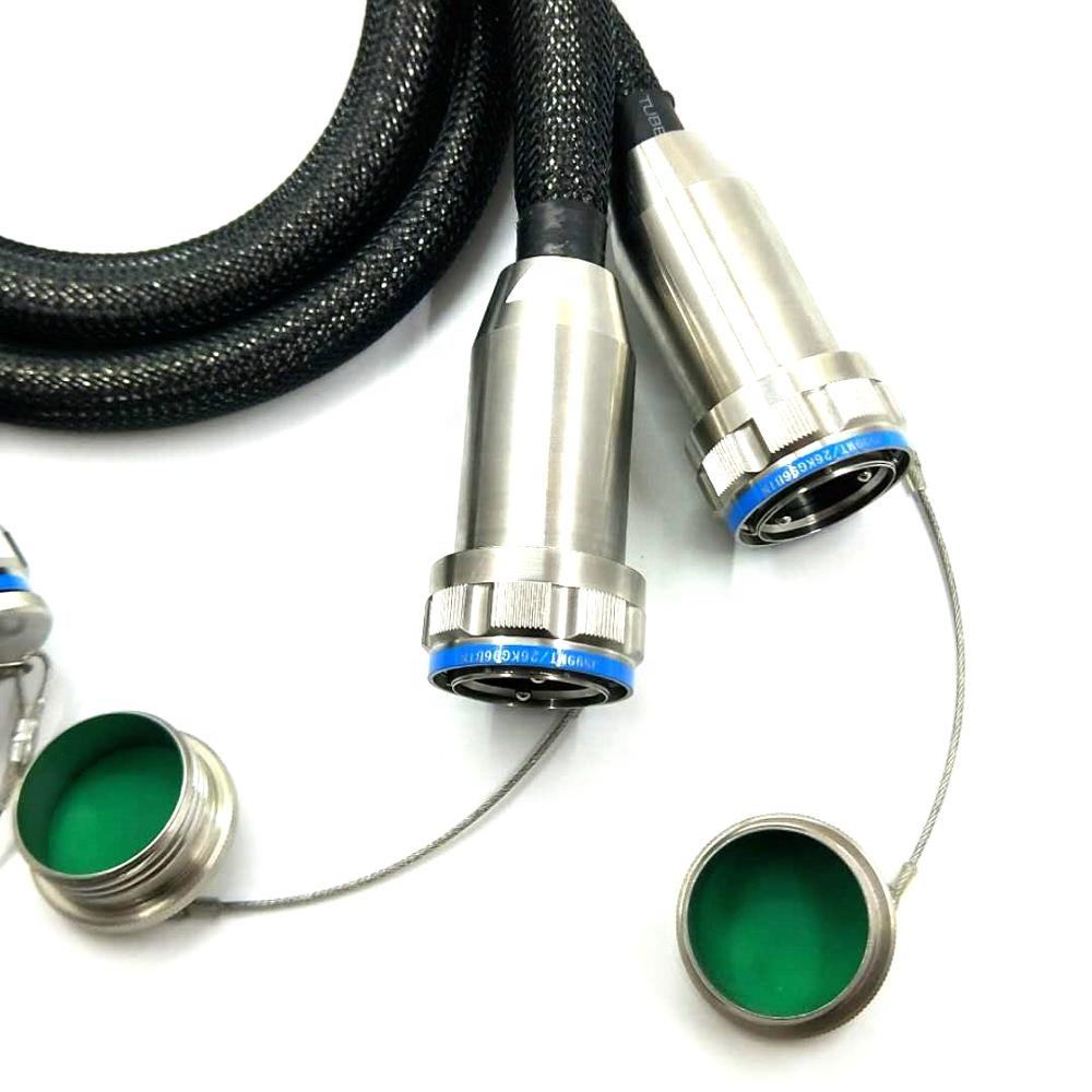Outdoor Waterproof D38999 GYM31/KT4AN 96 Cores Plug Optical Fiber Connector
