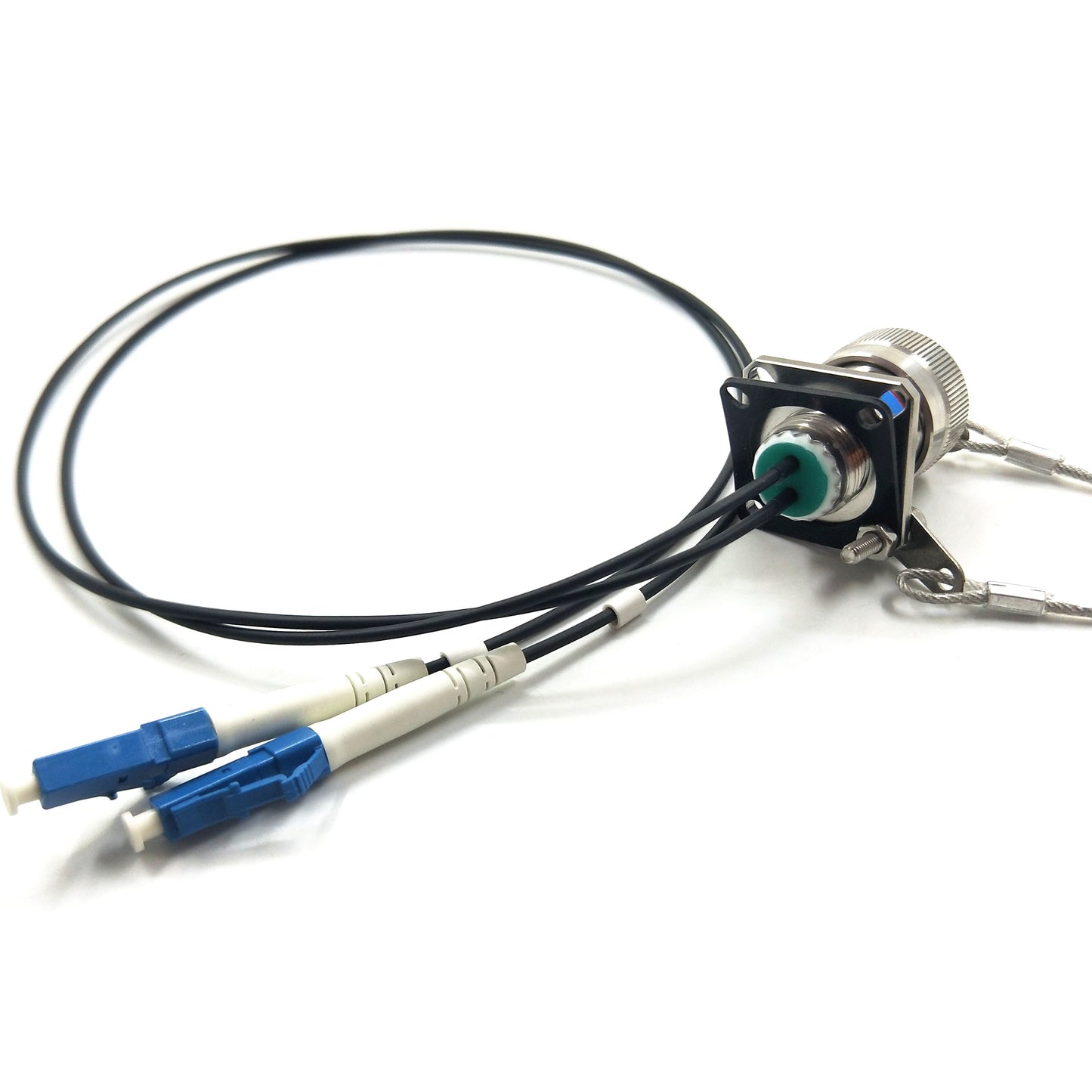 D38999 Series standard circular connectors 2Cores socket fiber optical Cable Assemblies