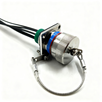 ARINC 801 D38999 Series Fiber Optic 15# 6Cores Receptacle Connectors optical cable Assembly