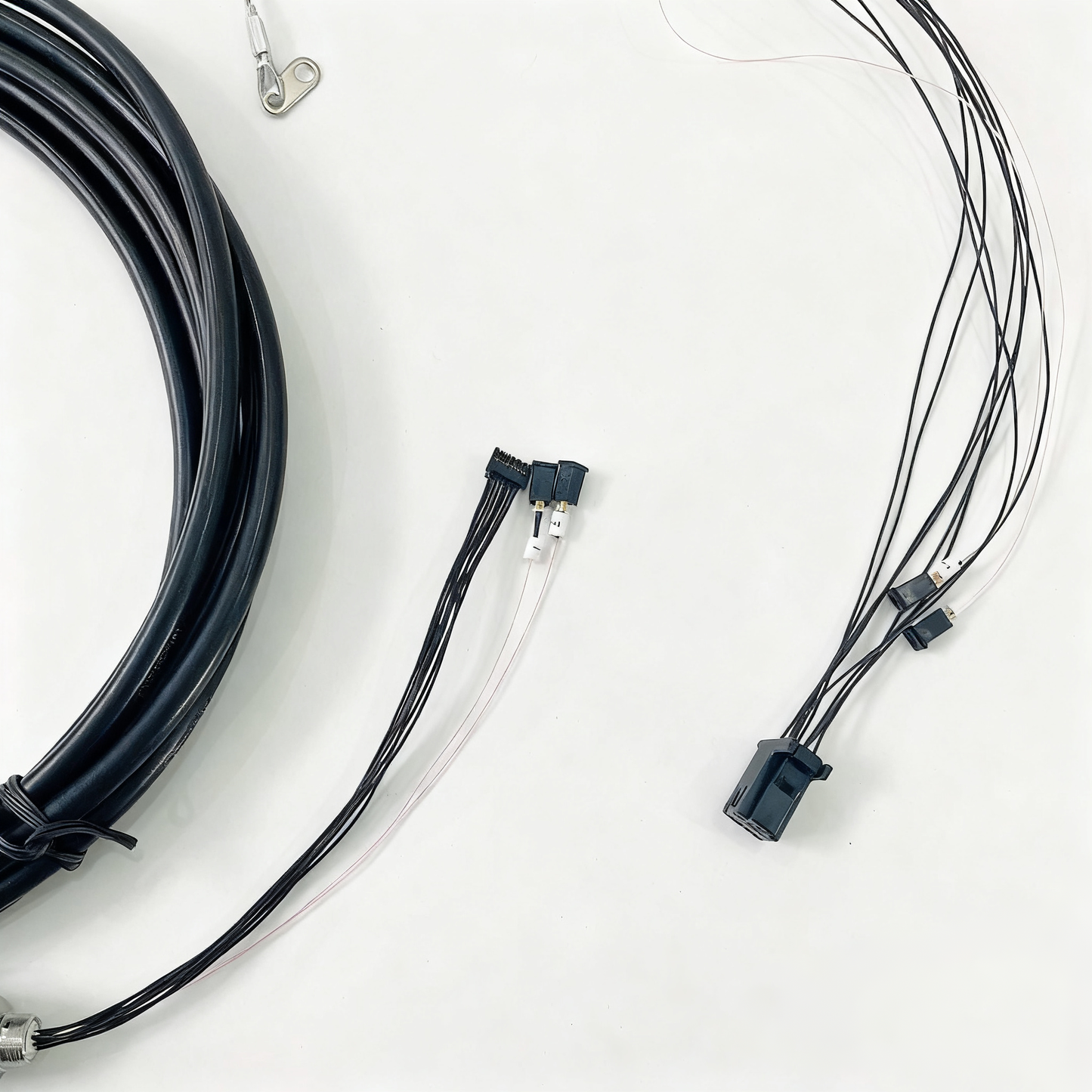 D38999 12Cores Single Mode Fiber and Electrical Connector Plug and Socket J599/26KD2G8DB1N -2BF4MC Fiber Cable Assembly