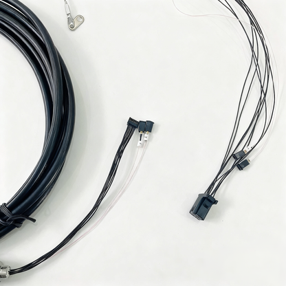 D38999 12Cores Single Mode Fiber and Electrical Connector Plug and Socket J599/26KD2G8DB1N -2BF4MC Fiber Cable Assembly