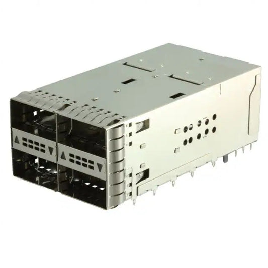 2227670-2 ZQSFP+ Cage Assembly 2x2 Port With Integrated Connector25 Gb/s Included Lightpipe