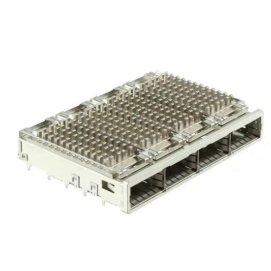 2227249-2 ZQSFP+ Cage Ganged (1 x 4) With Heat Sink Connector 28 Gb/s