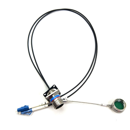 D38999 Series standard circular connectors 2Cores socket fiber optical Cable Assemblies